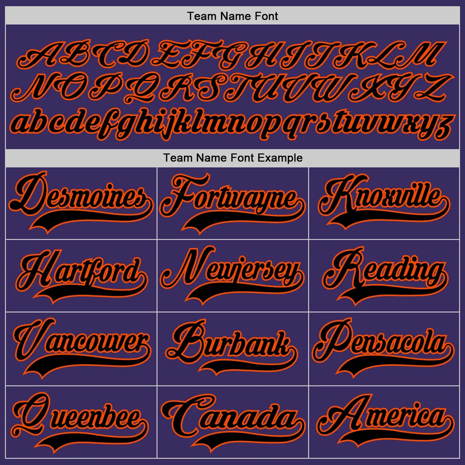 Custom Purple Black-Orange Hockey Jersey