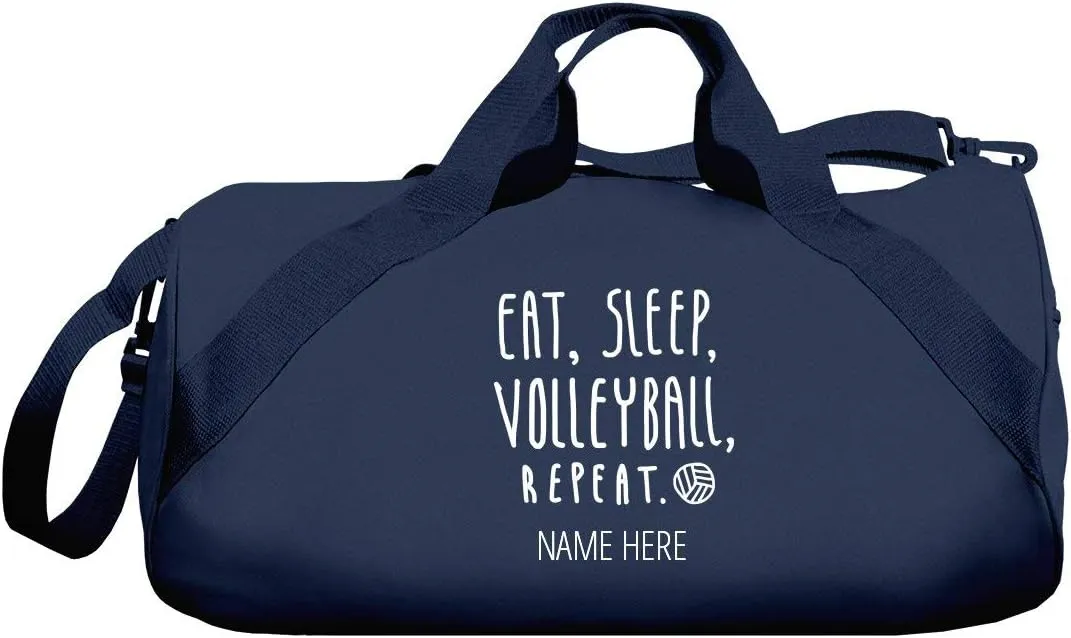 CustomizedGirl Personalized Duffel Bag - Polyester Duffel Bag, Gym Bag with Detachable & Adjustable Shoulder Strap, Volleyball Bag with Custom Name & Size Zipper Compartment, Duffle Bags for Men