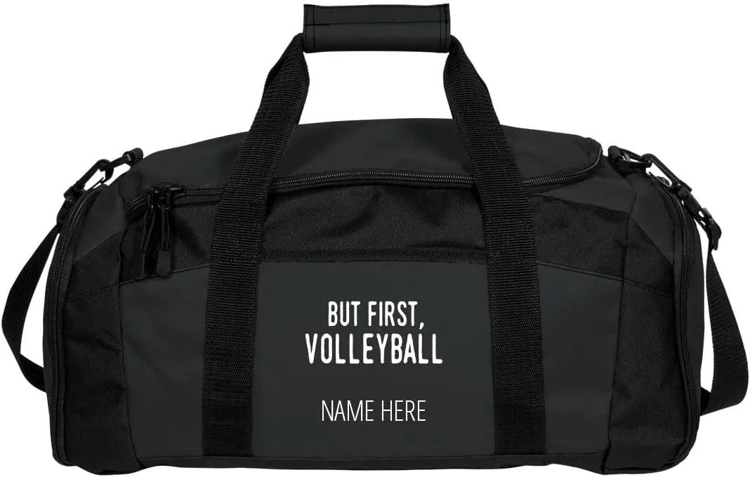 CustomizedGirl Personalized Duffel Bag - Polyester Duffel Bag, Gym Bag with Detachable & Adjustable Shoulder Strap, Volleyball Bag with Custom Name & Size Zipper Compartment, Duffle Bags for Men