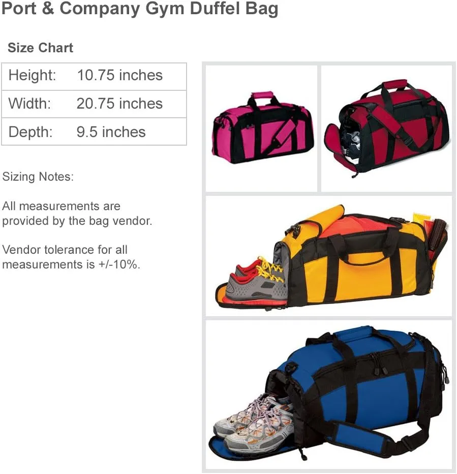 CustomizedGirl Personalized Duffel Cheer Bag - Cheer Bags for Cheerleaders, Polyester Cheerleading Bag with Detachable & Adjustable Shoulder Strap, Gym Bag with Custom Name & Size Zipper Compartment