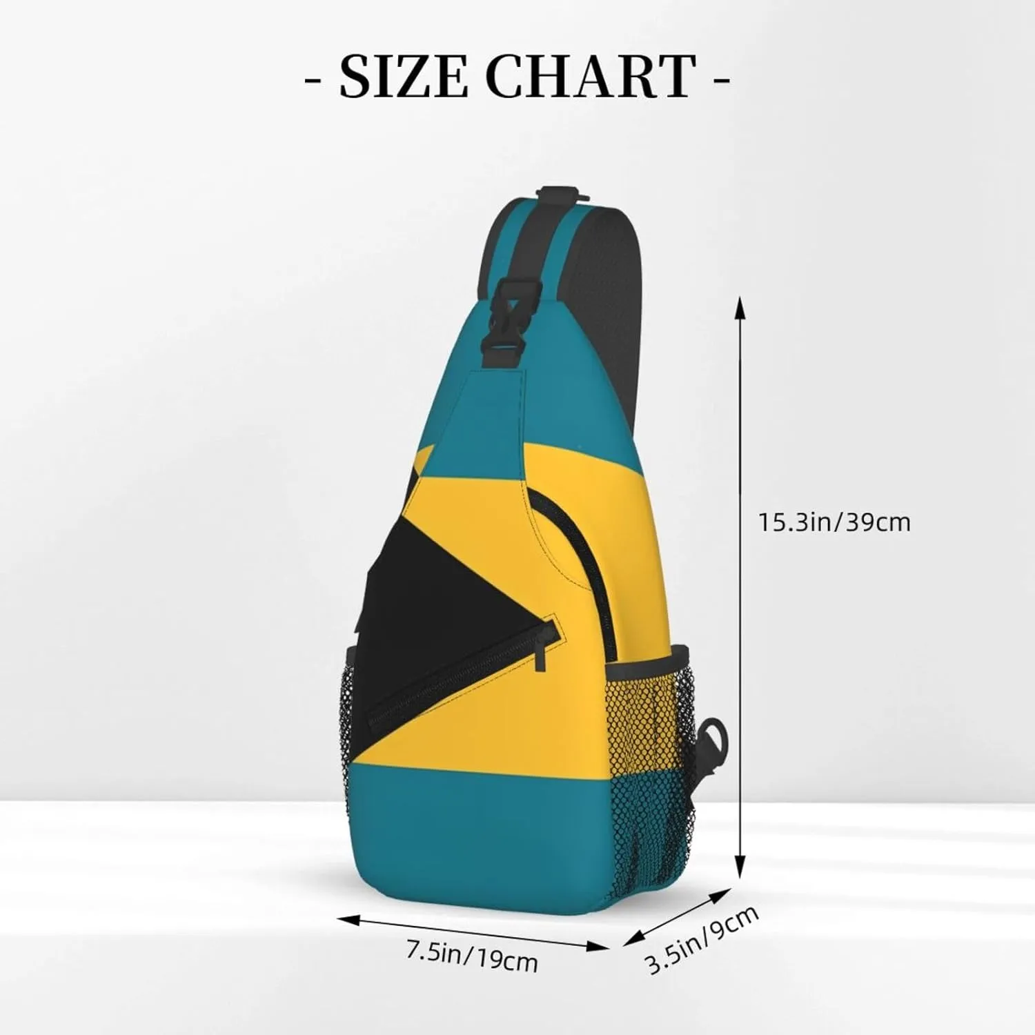 Cute Bahamas Flag Sling Backpack Multipurpose Crossbody Sling Bag Travel Hiking Crossbody Shoulder Bag Backpack