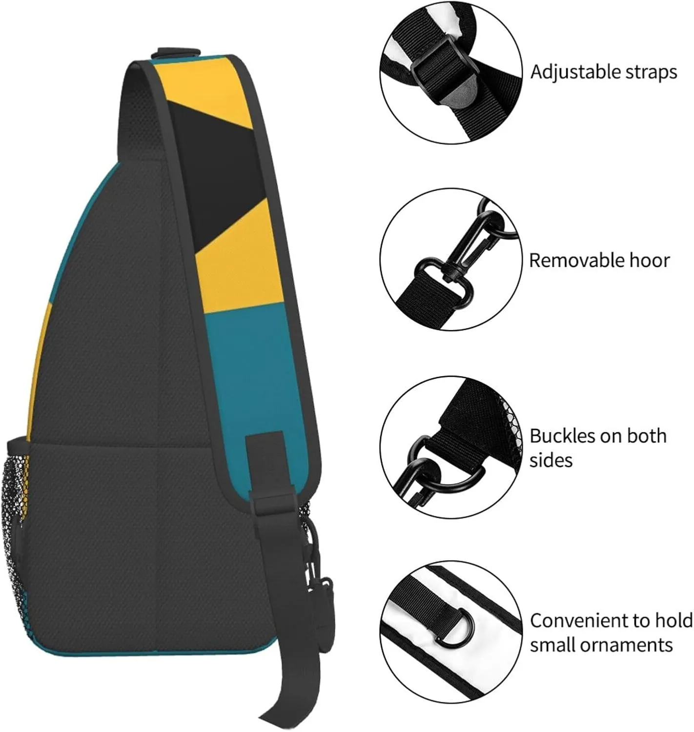 Cute Bahamas Flag Sling Backpack Multipurpose Crossbody Sling Bag Travel Hiking Crossbody Shoulder Bag Backpack