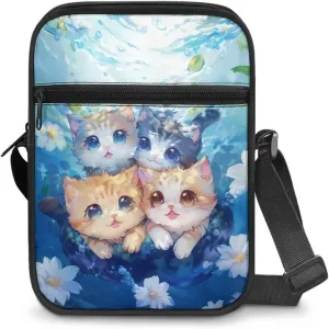 Cute Crossbody Messenger Bags Sling Purses for Women Trendy with Zipper