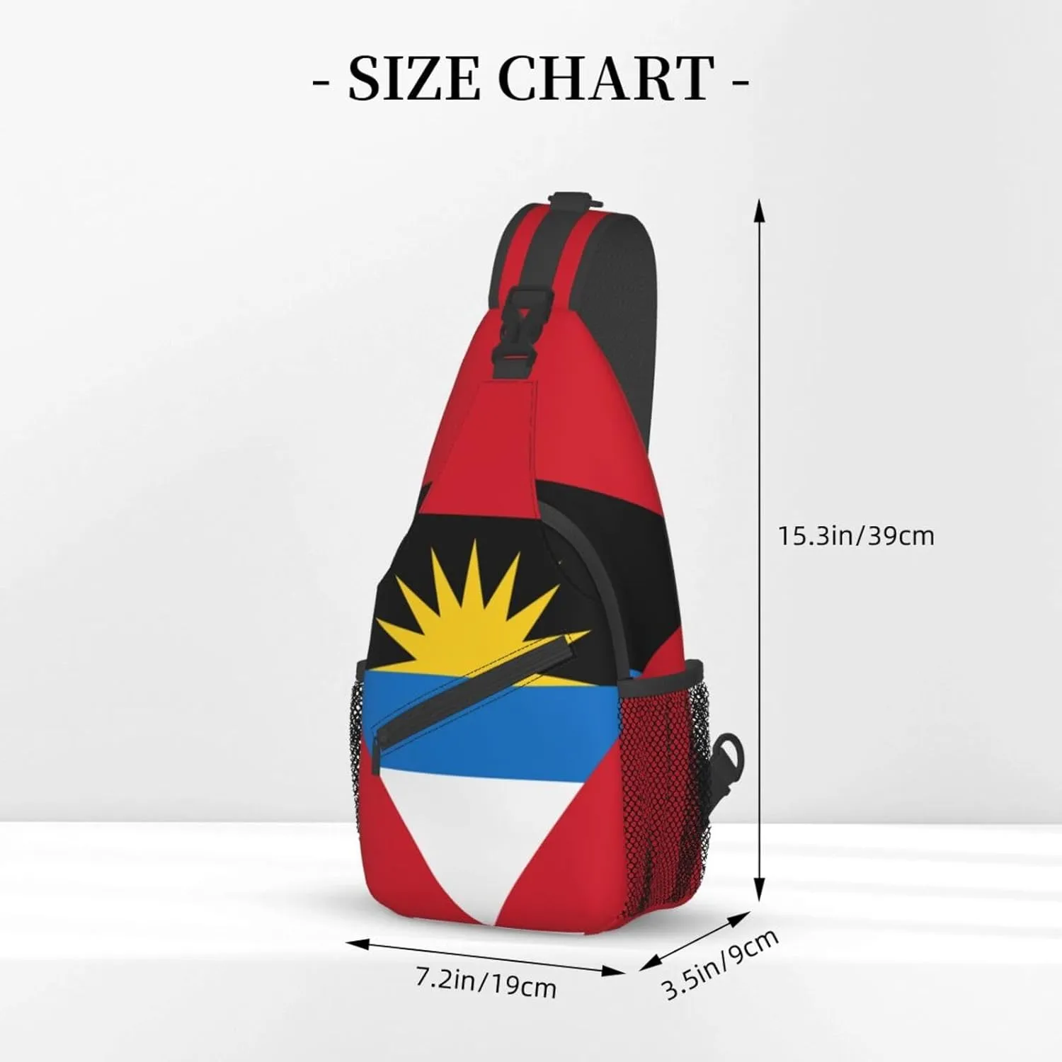 Cute Flag Sling Bag Crossbody Backpack Patriotic Flag Travel Hiking Daypack Shoulder Chest Bag for Women Men
