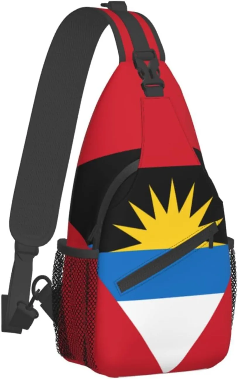 Cute Flag Sling Bag Crossbody Backpack Patriotic Flag Travel Hiking Daypack Shoulder Chest Bag for Women Men