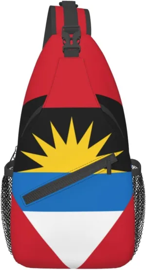 Cute Flag Sling Bag Crossbody Backpack Patriotic Flag Travel Hiking Daypack Shoulder Chest Bag for Women Men