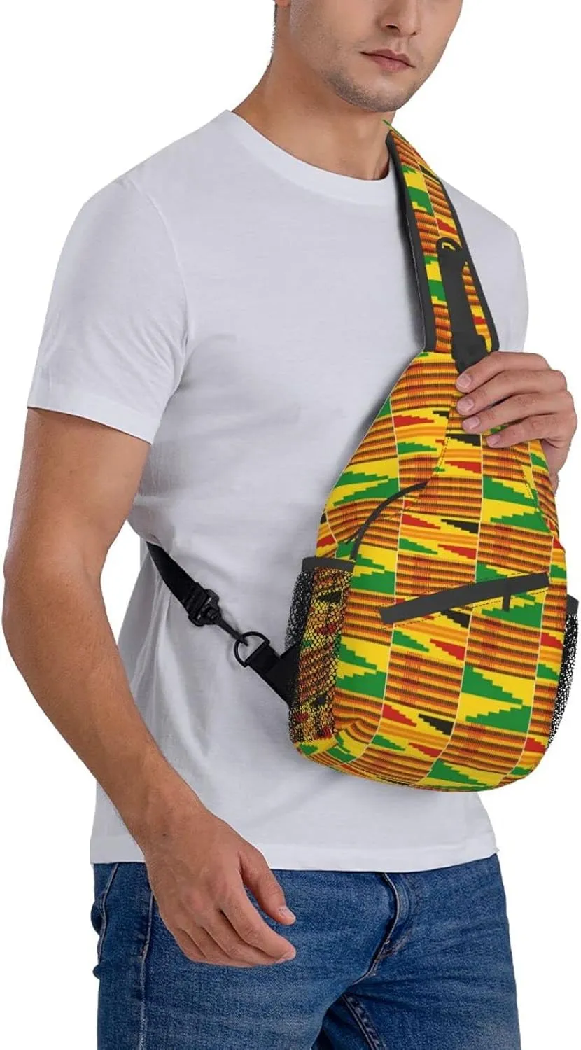 Cute Native American Sling Backpack Casual Indian Chest Bags Crossbody Travel Hiking Daypack For Women Men