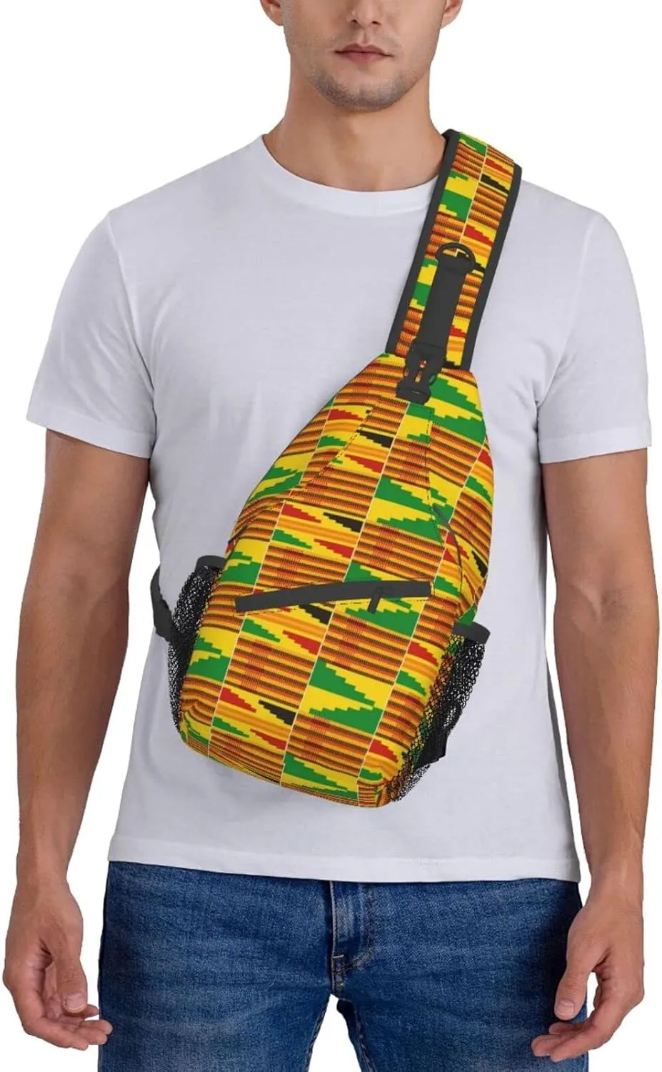 Cute Native American Sling Backpack Casual Indian Chest Bags Crossbody Travel Hiking Daypack For Women Men