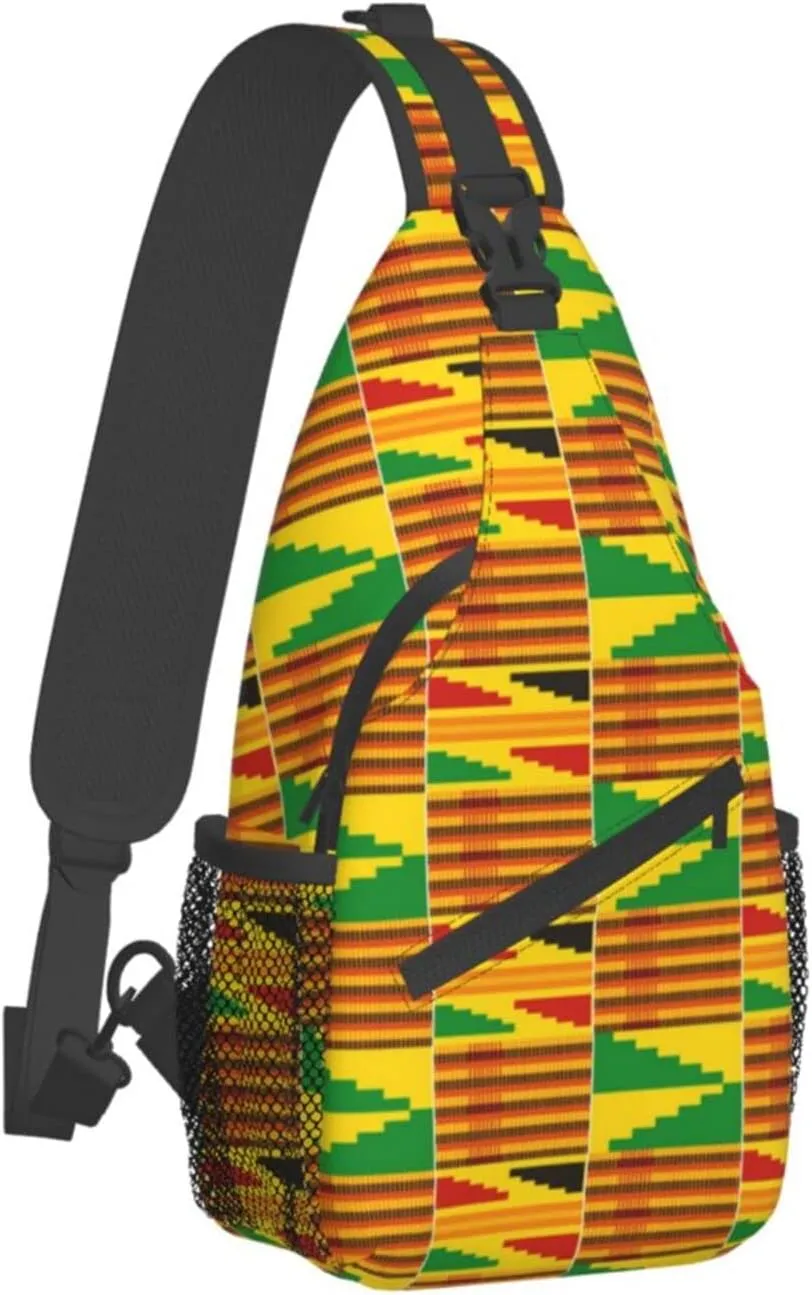 Cute Native American Sling Backpack Casual Indian Chest Bags Crossbody Travel Hiking Daypack For Women Men