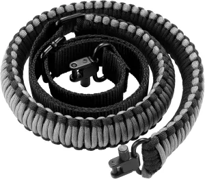 CVLIFE Rifle Sling Strap 550 Paracord 2 Point Sling with Tri-Lock Swivel for Hunting and Outdoor