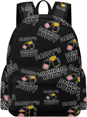 Dad Drinking Partner Fashion Laptop Backpack Purse Travel Backpack Casual Shoulder Bag for Work Shopping Camping