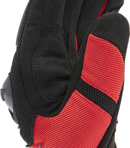 DAINESE MIG 3 AIR TEX BLACK/LAVA RED GLOVES