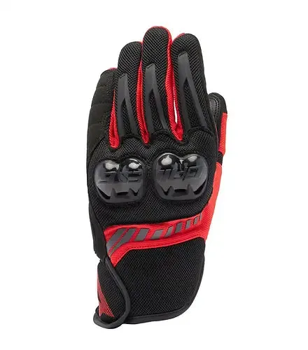 DAINESE MIG 3 AIR TEX BLACK/LAVA RED GLOVES