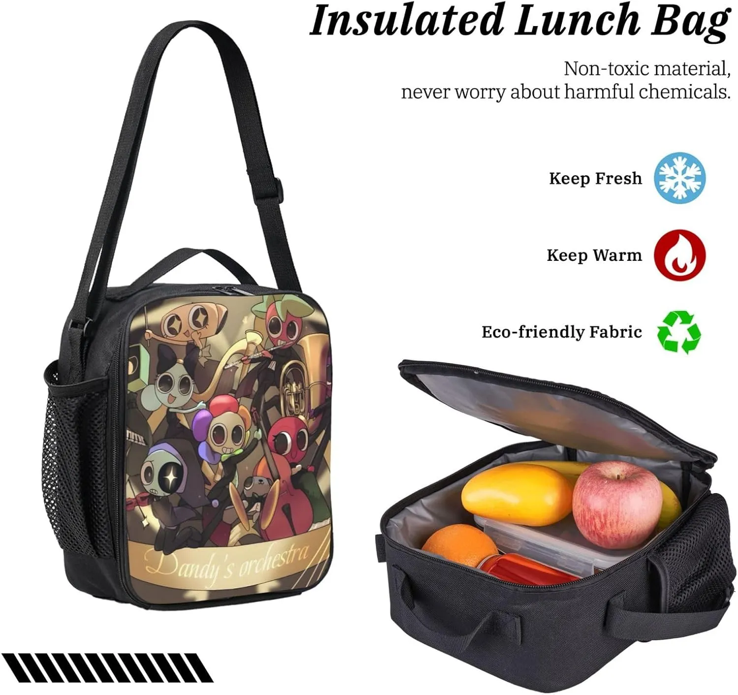 Dandys World Backpack Cartoon Print Cute Daily Multi-Purpose Backpack, 3set