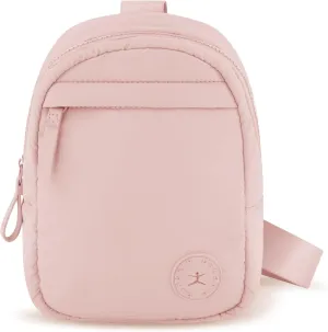 Danskin Lowry Sporty Sling Backpack by with Single Strap & Multiple Pockets, Blush, One Size