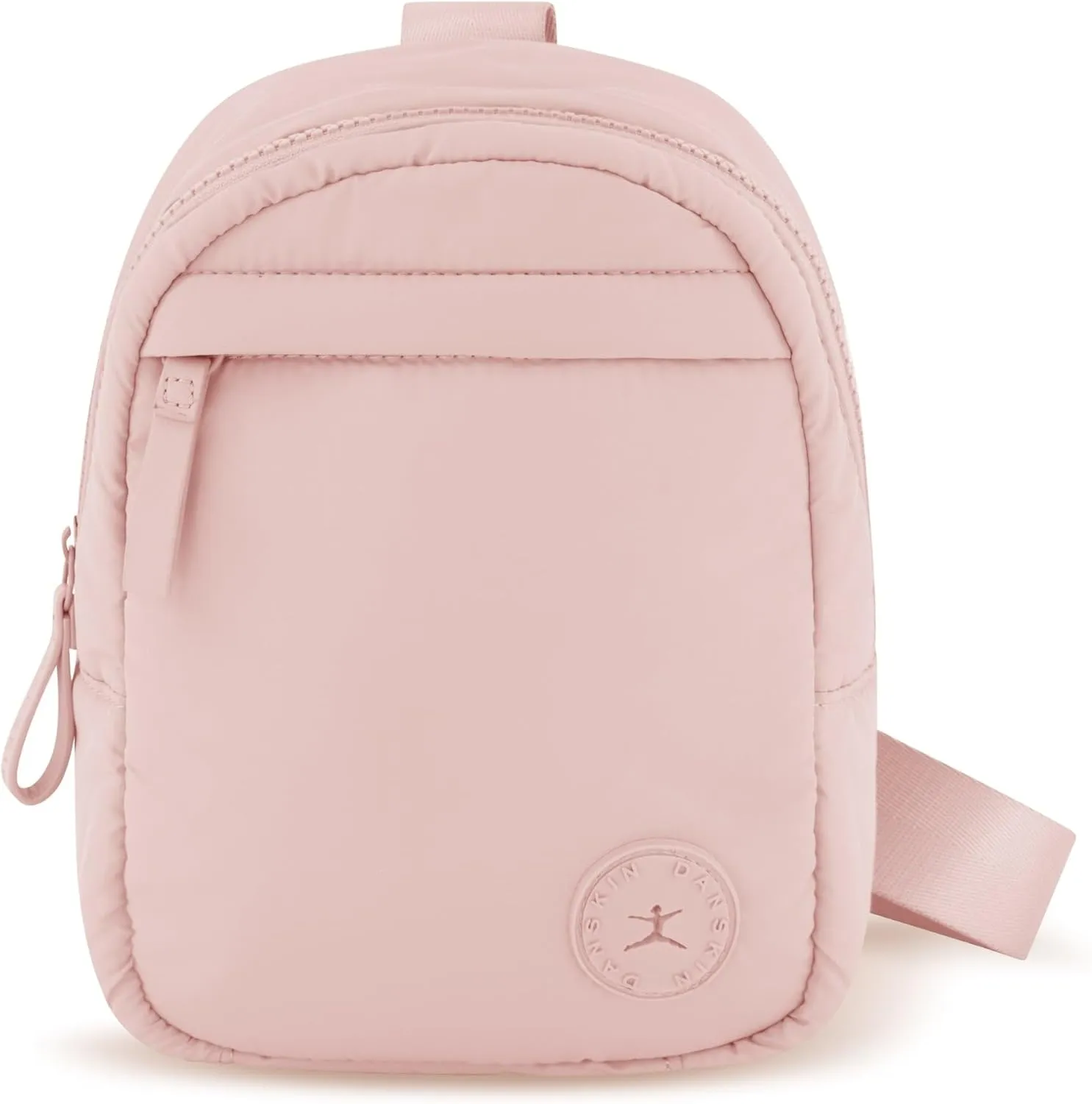Danskin Lowry Sporty Sling Backpack by with Single Strap & Multiple Pockets, Blush, One Size