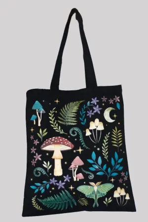 Dark Forest Tote Bag - Nature-Inspired Gothic Reusable Bag