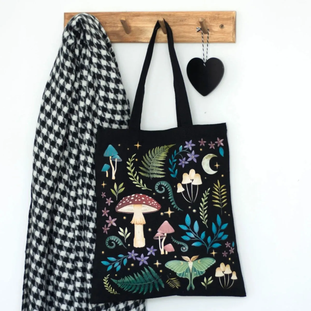 Dark Forest Tote Bag - Nature-Inspired Gothic Reusable Bag