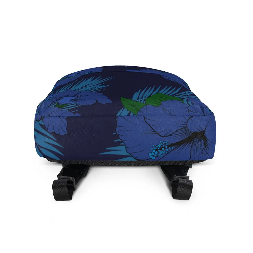 Deep Blue Hibiscus Daypack