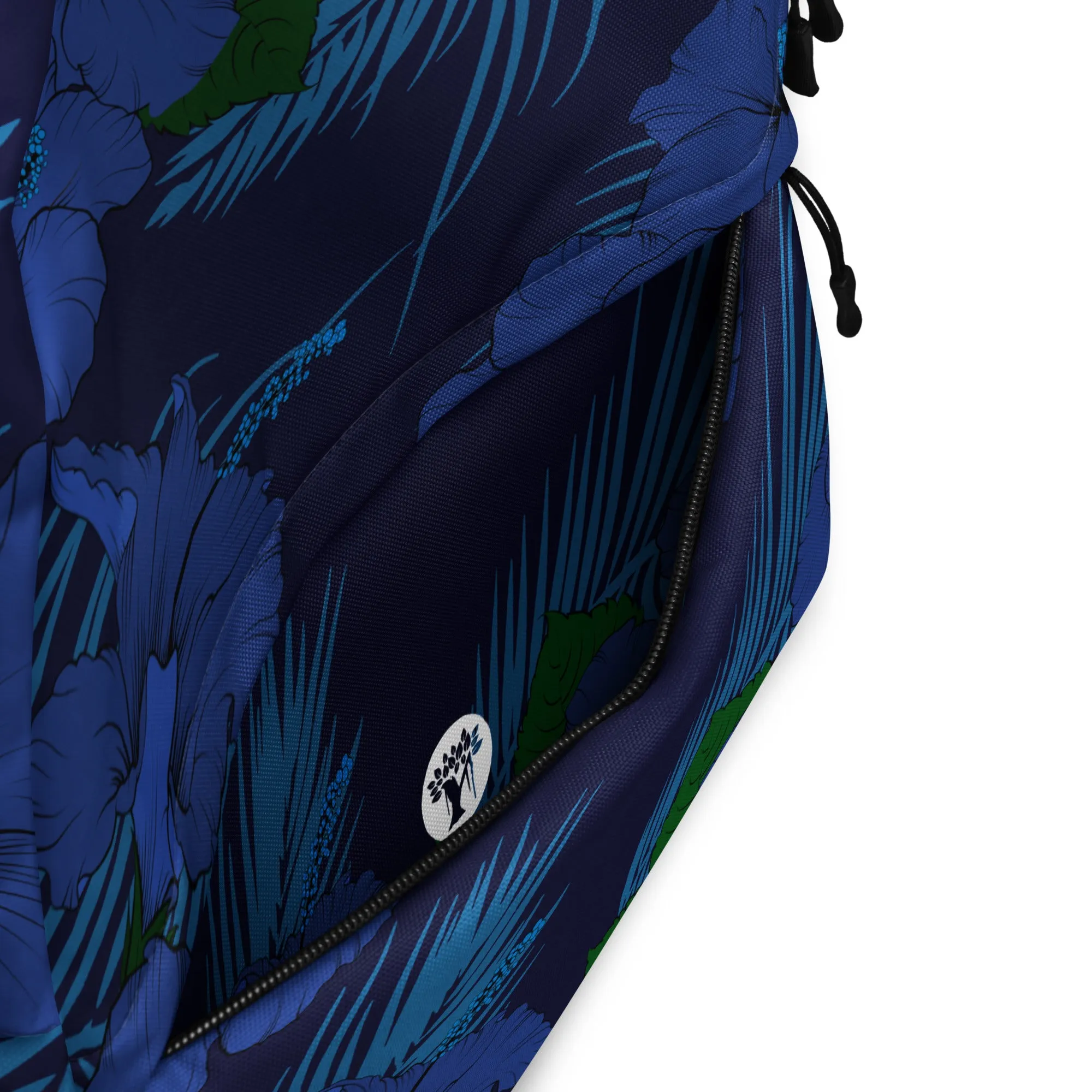 Deep Blue Hibiscus Daypack