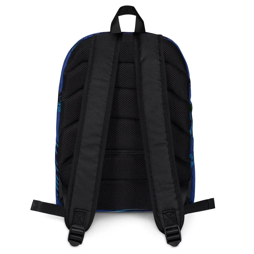 Deep Blue Hibiscus Daypack