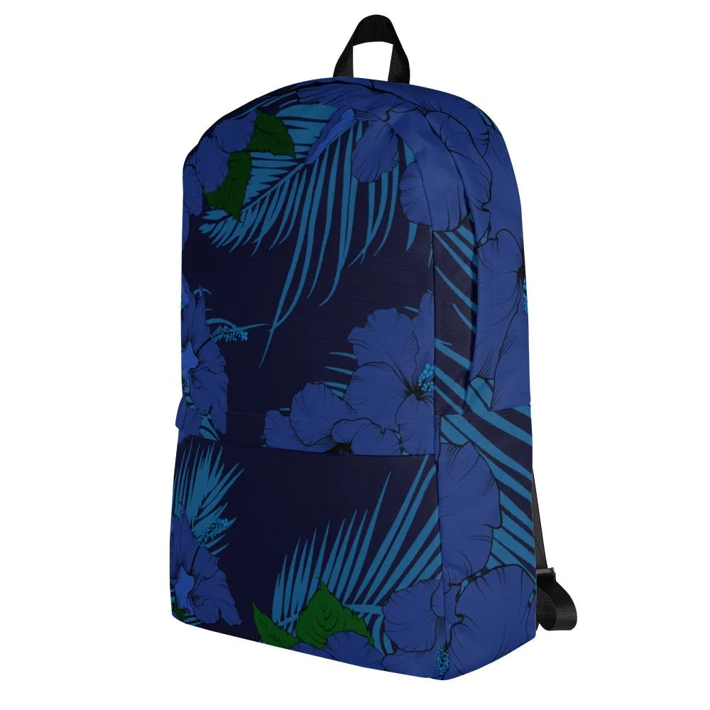 Deep Blue Hibiscus Daypack