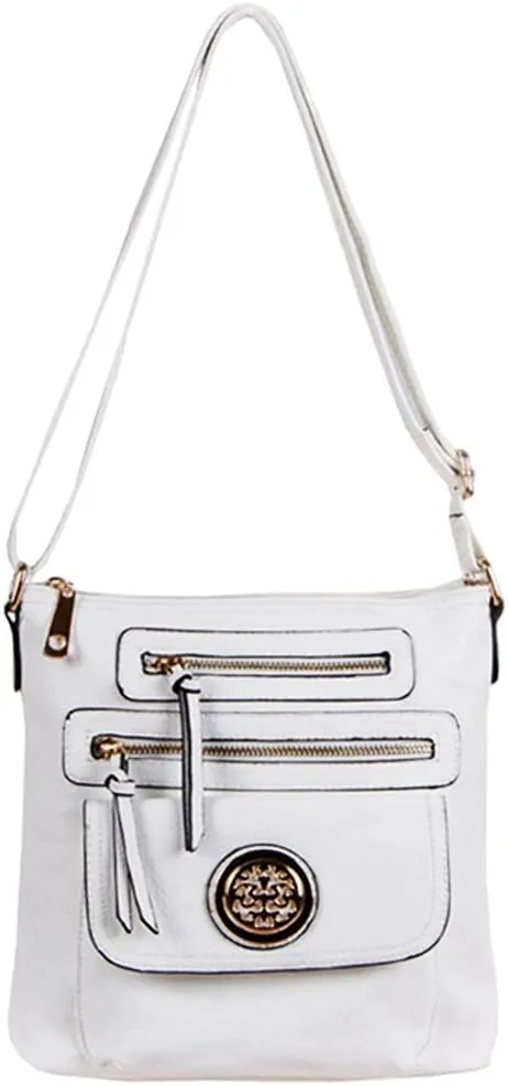 Designer Fortune Leaf Flora Logo Pockets Cross-body L Messenger Handbag Bag