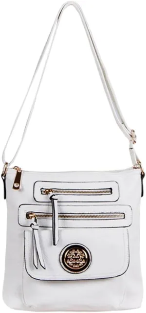 Designer Fortune Leaf Flora Logo Pockets Cross-body L Messenger Handbag Bag