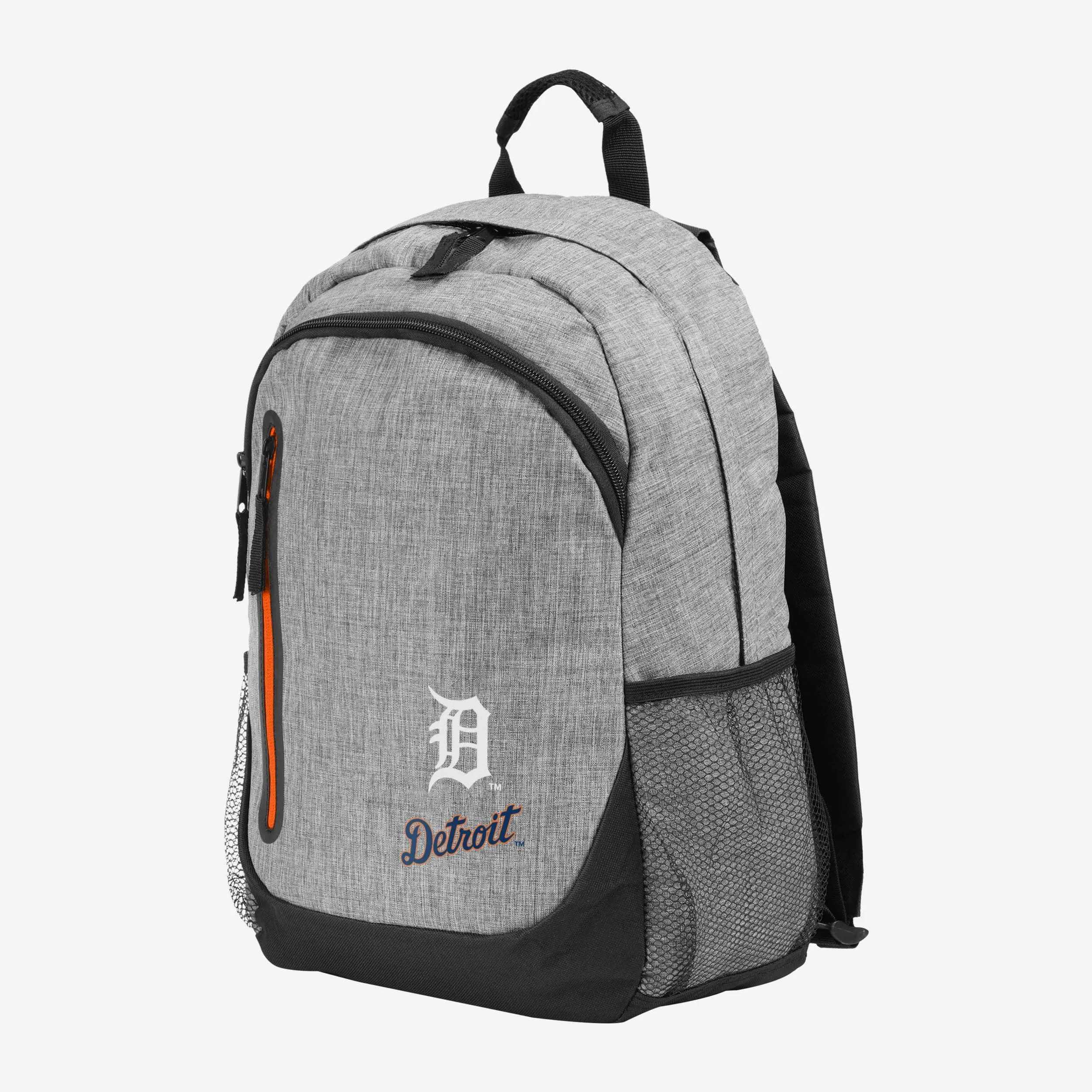 Detroit Tigers Heather Grey Bold Color Backpack
