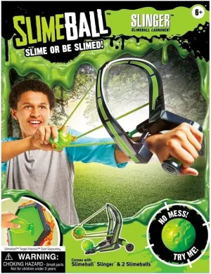 Diggin Slimeball Slinger. Toy Sling-Shot for Kids. Ball Launcher Squishy Shooter,Green
