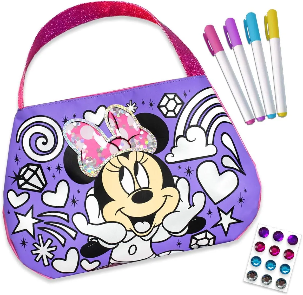 Disney Minnie Mouse Color N Style Fashion Purse