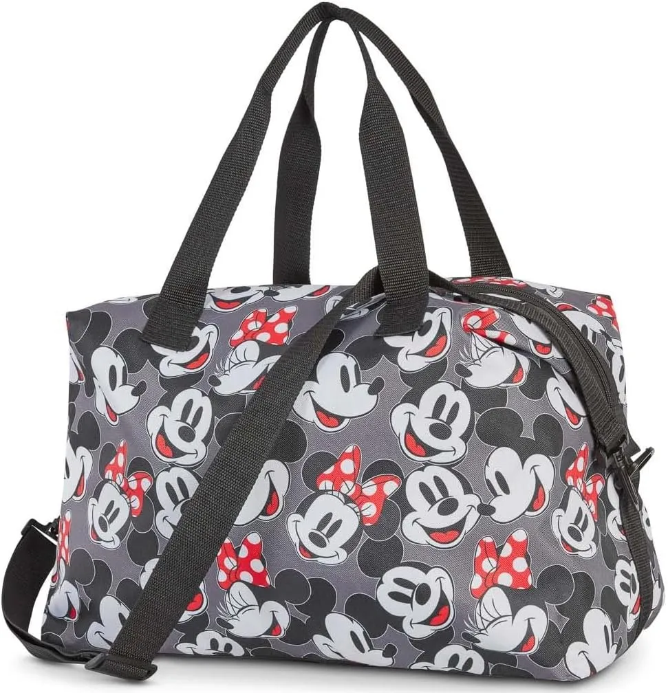 Disney Tote Duffel Bag Mickey Mouse Friends All Over Print Weekender Travel