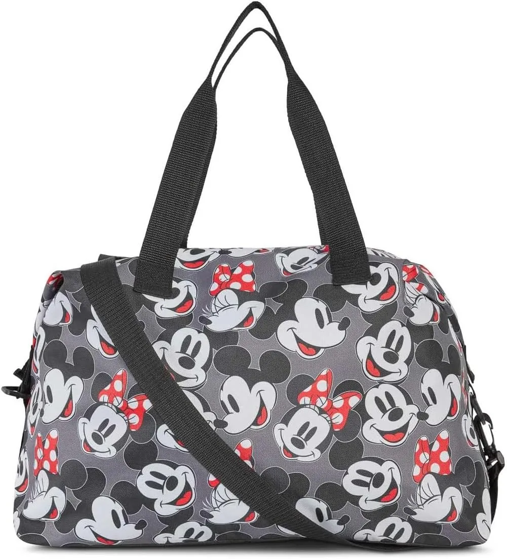 Disney Tote Duffel Bag Mickey Mouse Friends All Over Print Weekender Travel