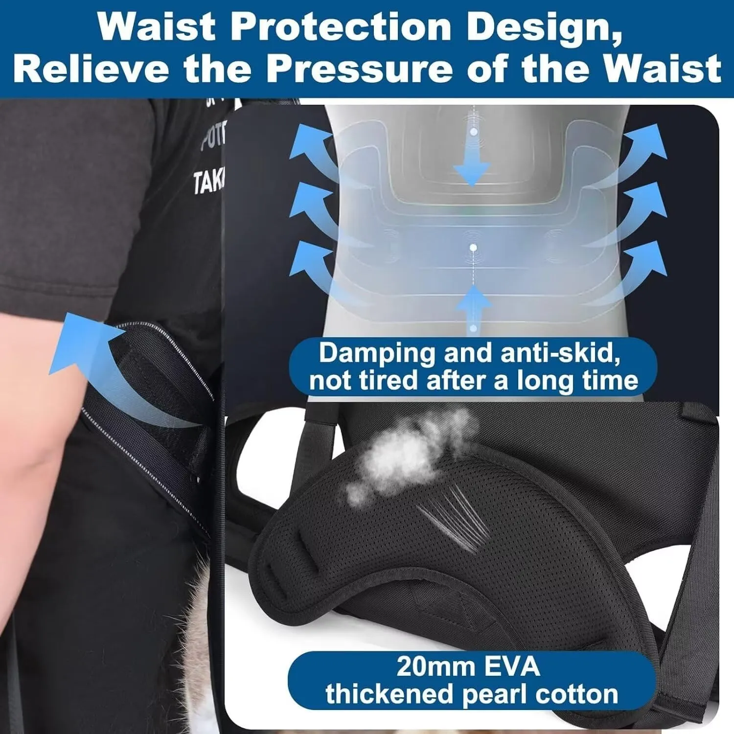 Dog Backpack Carrier for Medium Dogs Emergency Backpack, Old, Disabled, Joint Injuries, Arthritis, Rehabilitation Carrier Nail Trimming, Senior Dogs Up and Down Stairs, Cars(66-88LBS)