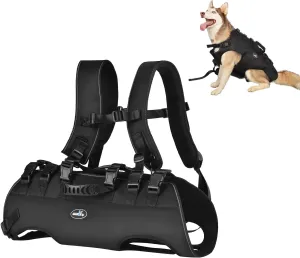 Dog Backpack Carrier for Medium Dogs Emergency Backpack, Old, Disabled, Joint Injuries, Arthritis, Rehabilitation Carrier Nail Trimming, Senior Dogs Up and Down Stairs, Cars(66-88LBS)