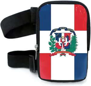 Dominican Republic Flag Thigh Bag | Leg Harness for Women | Outdoor Leg Pouch | Carnival Hiking Travel Fanny Pack with Adjustable Straps | Dominican Republic