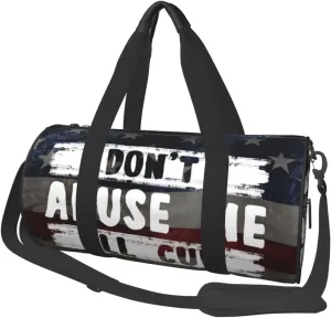 Don'T Abuse Me I'Ll Cum Duffel Bag Gym Bag Travel Sports Tote Large Foldable Beach Swim Yoga9