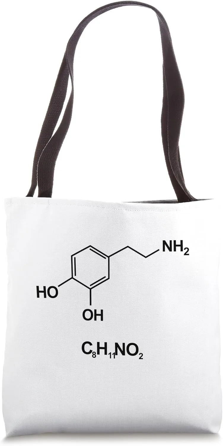 Dopamine Molecule Tote Bag
