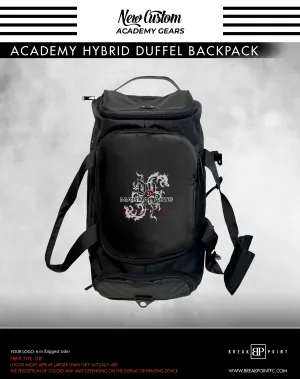 DP Martial Arts Academy Hybrid Duffel Backpack #823