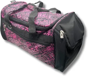 Dream Duffel Inspiration Practice Bag, Stylish Gym Tote with 2 Large Side Pockets, Perfect for Shoes & Accessories, 21.25" x 12.6" x 2.36", Pink