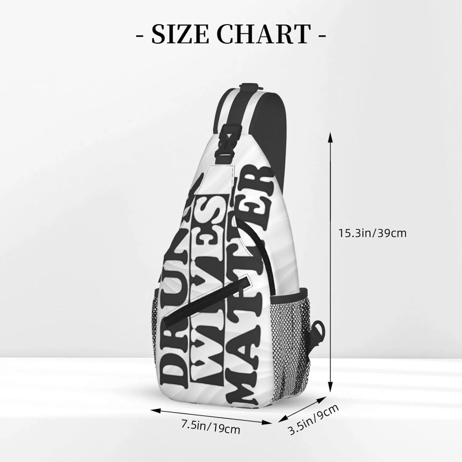 Drunk Wives Matter Small Crossbody Backpack Sling Bag For Men Women Mini One Shoulder Chest Bags Gym Sport Travel Hiking Daypack