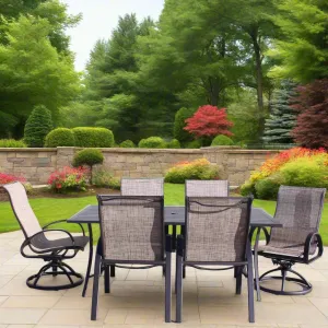 Dublin Brown Sling Patio Dining Sets