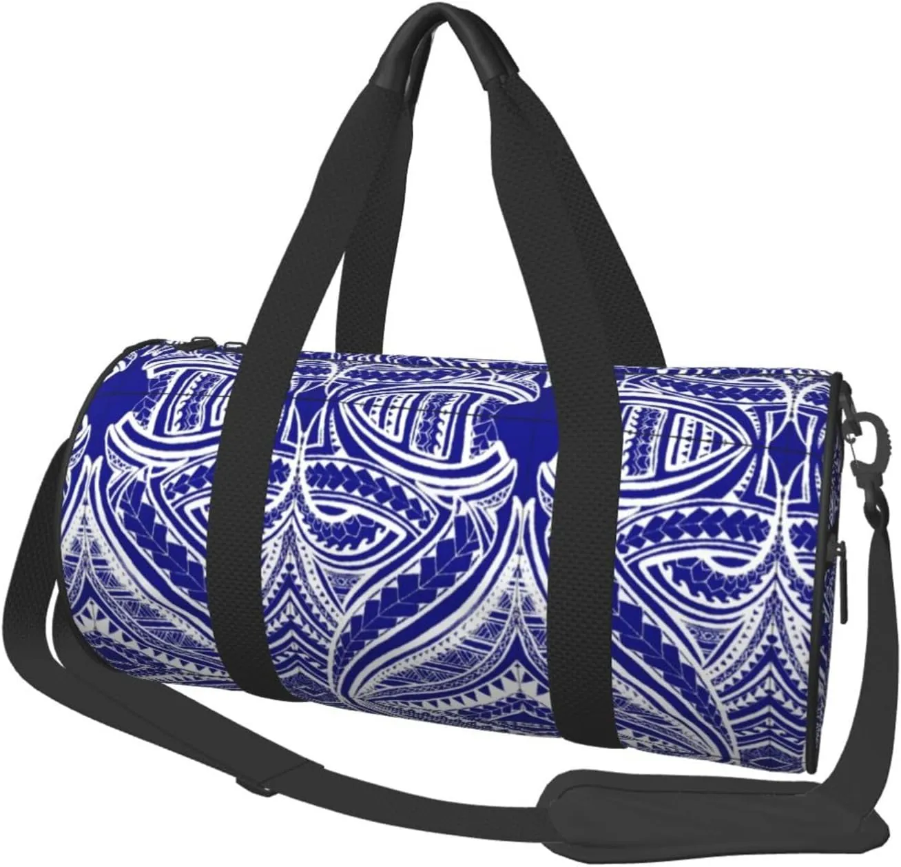 Duffel Bag Polynesian Tattoo Round Gym Bag For Men Women Duffle Bag Lightweight For Travel Sports