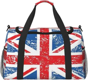 Duffle Bag Retro Union-Jack Flag Travel Duffel Bag Weekender Bag For Men Womentravel Sports Gym