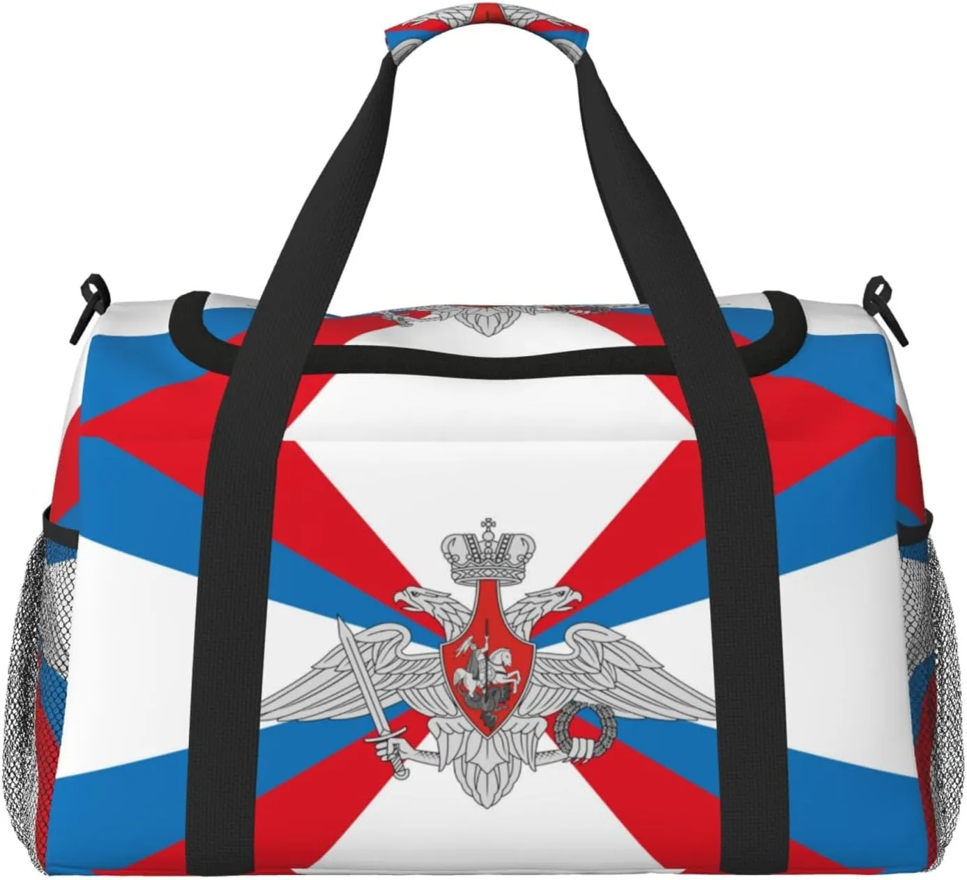 Duffle Bag Russian Federation Ministry Defence Flag Travel Duffel Bag Weekender Bag For Men Womentravel Sports Gym