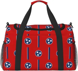 Duffle Bag Tennessee Flag Travel Duffel Bag Weekender Bag For Men Womentravel Sports Gym