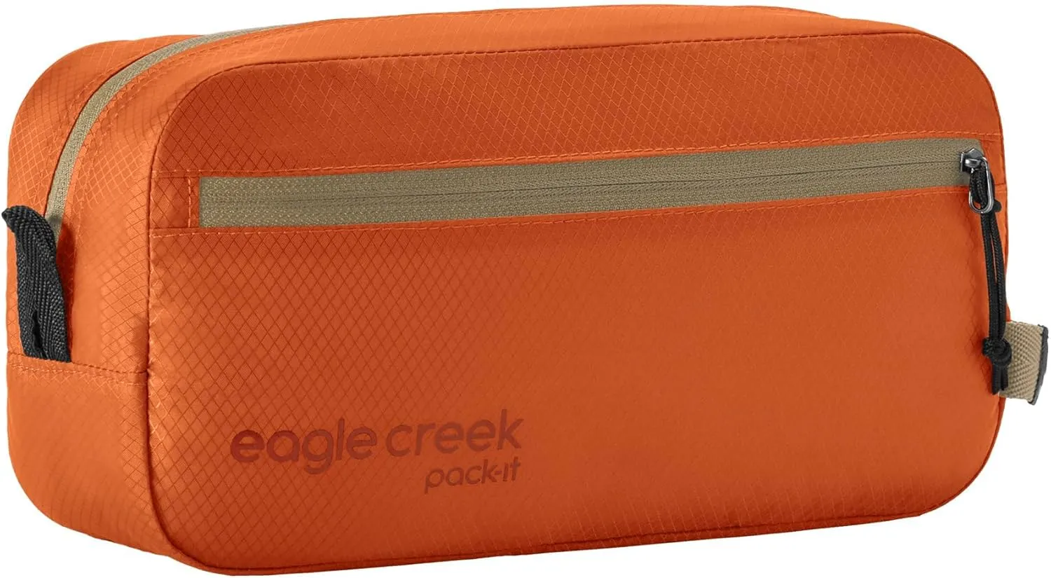 eagle creek Pack-It Isolate Quick Trip Travel Toiletry Bag - Durable, Stain- and Water-Resistant with Multiple Pockets, Machine Washable, Mandarin
