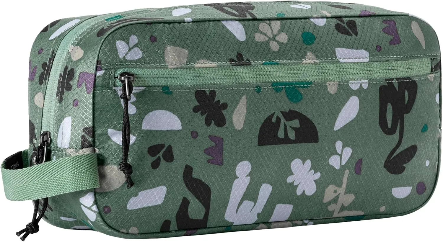 eagle creek Pack-It Quick Trip Travel Toiletry Bag - Durable, Stain- and Water-Resistant with Multiple Pockets, Machine Washable, Duck Green