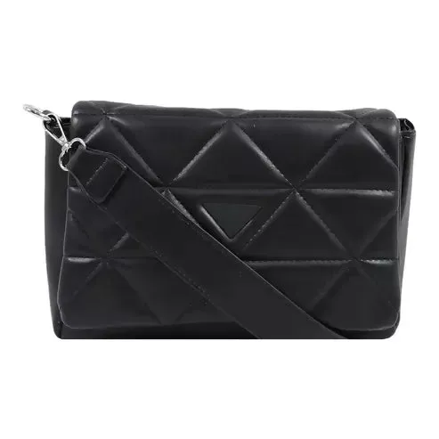 Elegant Quilted Sling Bag with Mini Pouch – Chic & Versatile (Black)
