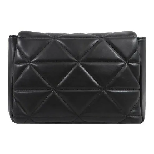 Elegant Quilted Sling Bag with Mini Pouch – Chic & Versatile (Black)